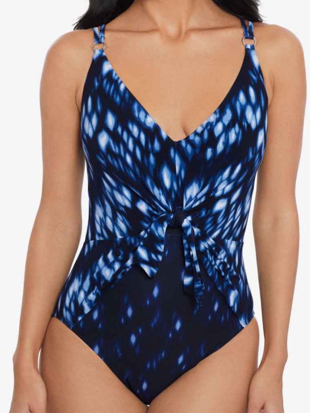 Magicsuit Saki one piece swimsuit Style# 6562753 SAKI blue print size 10 NEW